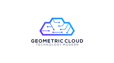 
Cloud Tech Logo design Vector illustration
