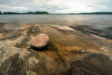 Lake and stones