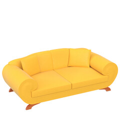 Obraz premium 3d rendering illustration of a couch sofa