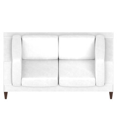 3d rendering illustration of a couch sofa