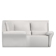 3d rendering illustration of a couch sofa