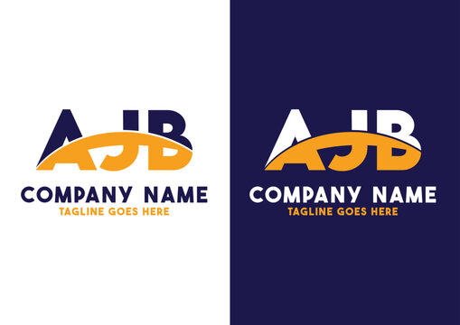Letter AJB logo design vector template, AJB logo