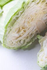cabbage on a white background