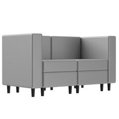 3d rendering illustration of a couch sofa