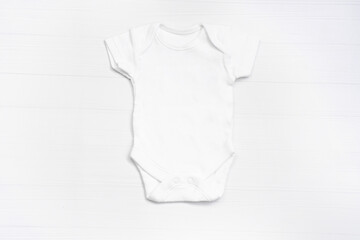 White blank  baby bodysuits  mock up, newborn  bodysuit mockup