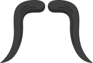 Photo Booth Element Downturned mustache