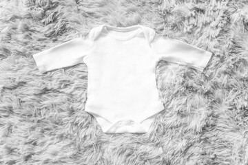 White blank  baby bodysuits  mock up, newborn  bodysuit mockup