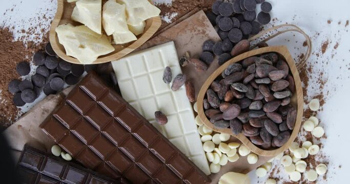 Chocolate bar and chocolate ingredients