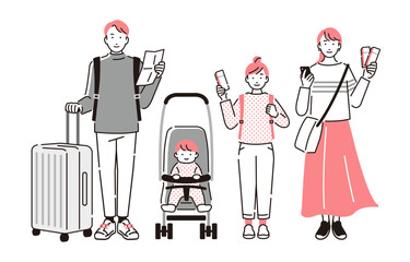 旅行をする家族 © gugu