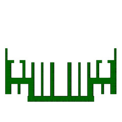 3d rendering illustration of a CPU radiator