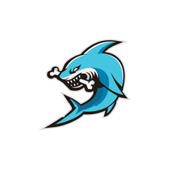 cartoon shark vector illustration