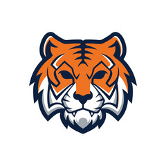 tiger head vector illustration