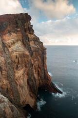 Fototapeta na wymiar steep rocky cliff