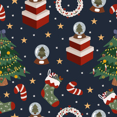 merry christmas pattern. Pattern for greeting cards, gift wrapping, stationery