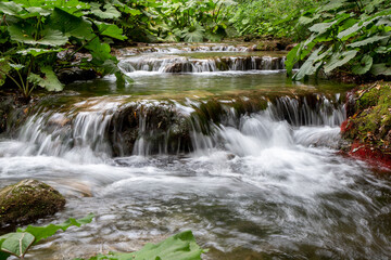 carpinone waterfall in molise italy with schioppo and carpino
