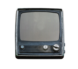 vintage tv set isolated and save as to PNG file