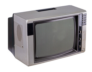 old tv set isolated and save as to PNG file