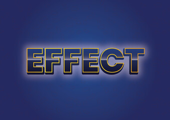 Effect 3D font effect