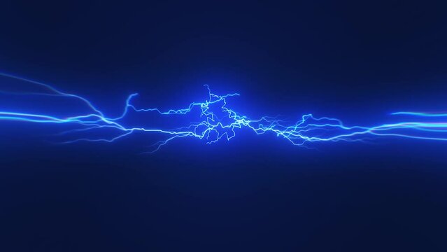 Electric Thunder Strikes Kinetic Action Fx/ 
4k animation of a dynamic kinetic distorted electrical thunder strikes background with shining rays twitching and chromatic aberration fx