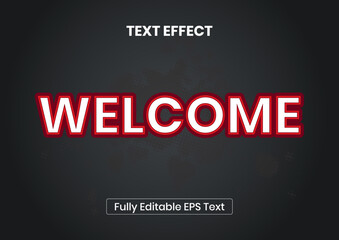 Welcome 3D font effect