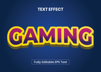 Gaming 3D font effect
