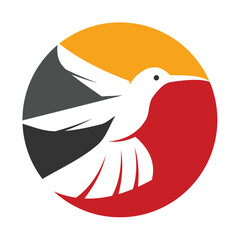 hummingbird bird logo icon abstract vector illustration Brand Identity