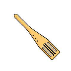 Spatula. Kitchenware element. Kitchen utensil and tool. Doodle style.