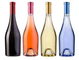 Set of wine bottles
