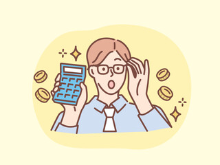 貯蓄、お金を貯める時のイラスト(貯金、マイホーム、ローン、支払い、独身、家族、節約、お金、副業、将来設計、収入、資産、お得、積立) Savings, illustrations of saving money . savings, home, loans, payments, singles, family, savings, money, side jobs.