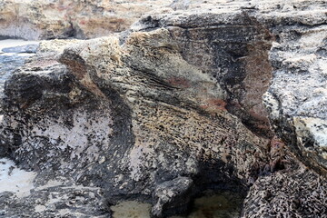 Texture of large stones and mountain rocks.