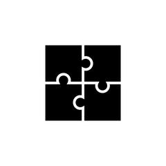 Puzzle icon isolated on white background