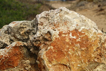 Texture of large stones and mountain rocks.