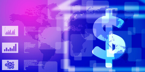 2d rendering usd Dollar symbol 