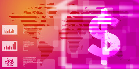 2d rendering usd Dollar symbol 