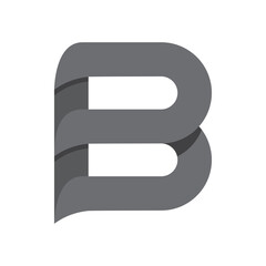 Creative B letter logo design