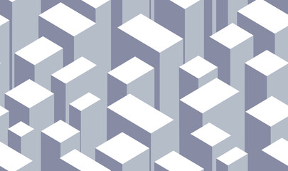 Seamless pattern with modern abstract 3d effect texture. Vector background.