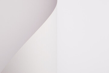 White curved abstract background with copy space