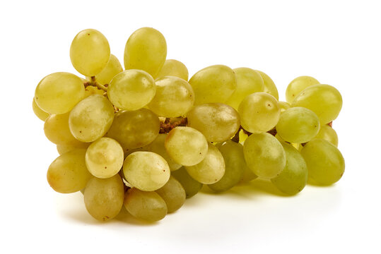 Ripe bunch of grape on white background ( Sultana )