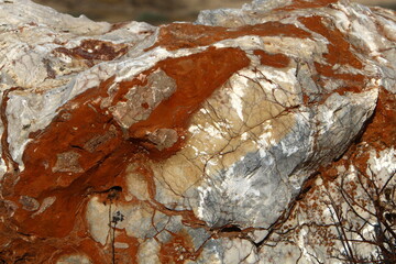 Texture of large stones and mountain rocks.