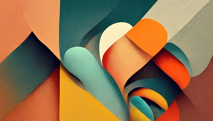 A series of stylized vintage graphic posters for a sport event, in the old style of offset stone printmaking.