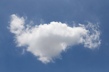 beautiful shape nature white cloud in clear blue sky, nature and background concept.