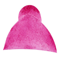 Watercolor bobble hat. Christmas watercolor illustration.