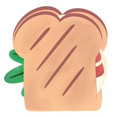 Sandwich Bread Fast Food