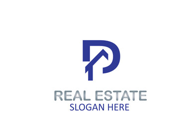 Real Estate Logo D House Design Vector
