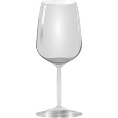 empty wine glass vector