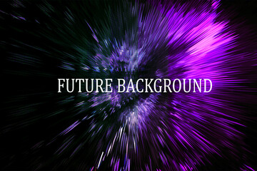2d illustration Abstract futuristic electronic circuit technology background