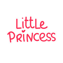 Princess pink title. Design element for girls