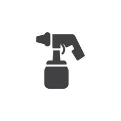 Sandblasting gun vector icon