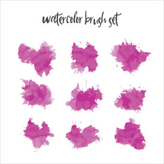 watercolor brush stroke splash with luxury golden frame and for banner o