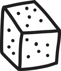 Hand Drawn sugar cubes illustration